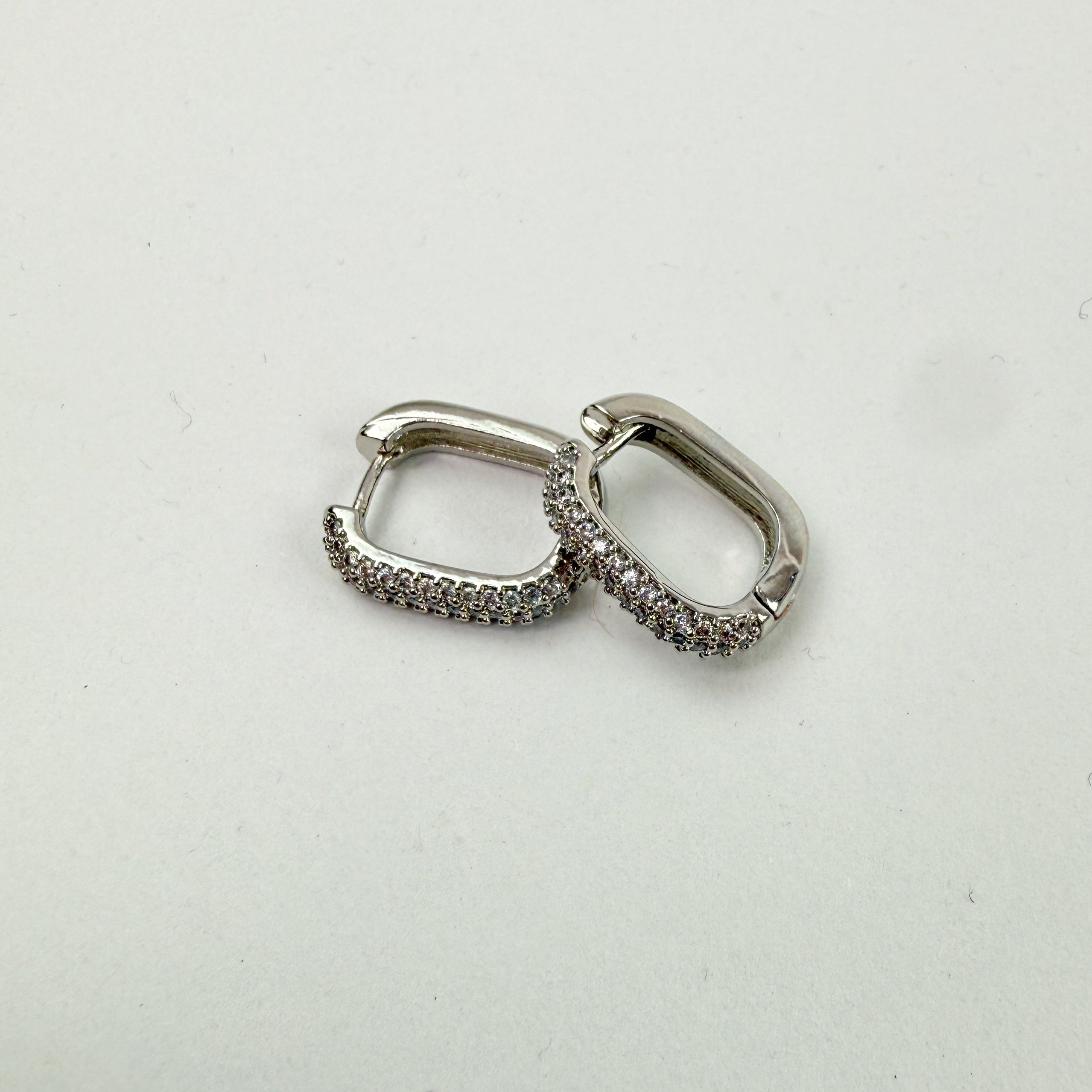 Aretes Donatella plateada