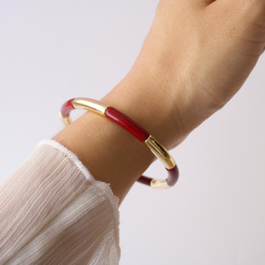 Pulsera Aurelia Vinotinto