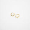 Aretes Celeste Dorada
